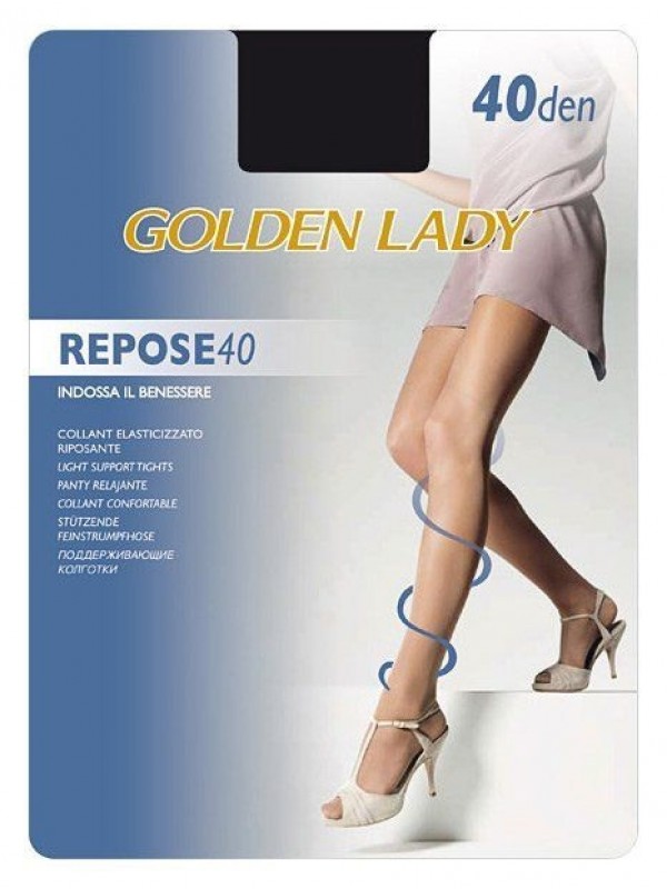 Golden Lady Set 10 Repose 40 Castoro XL Calze Collant da Donna Abbigliamento Unica Multicolore 